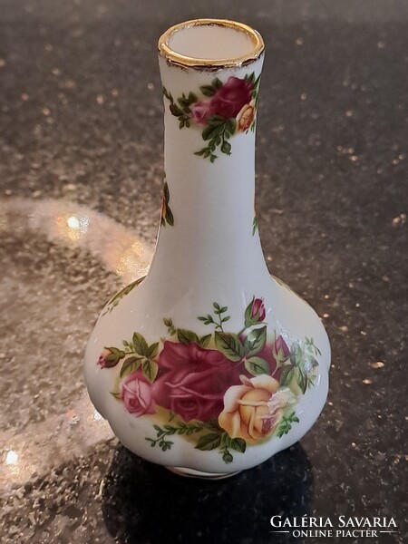 Royal Albert old country roses angol porcelán váza 13 cm