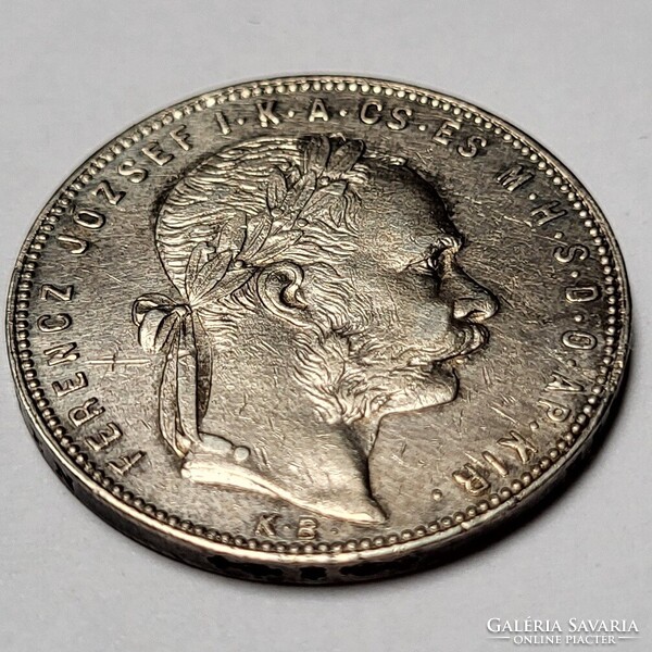 Ferenc József ezüst 1 Forint 1880 KB