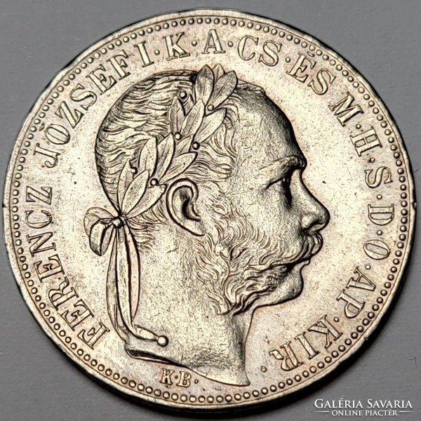 Ferenc József ezüst 1 Forint 1884 KB