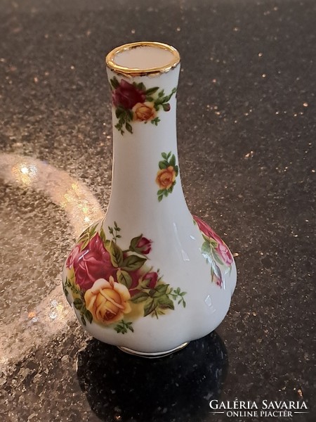 Royal Albert old country roses angol porcelán váza 13 cm