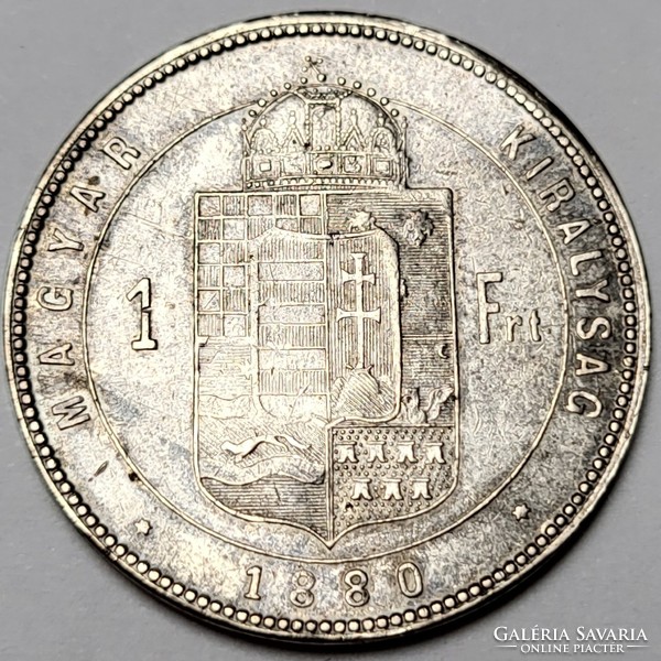 Ferenc József ezüst 1 Forint 1880 KB
