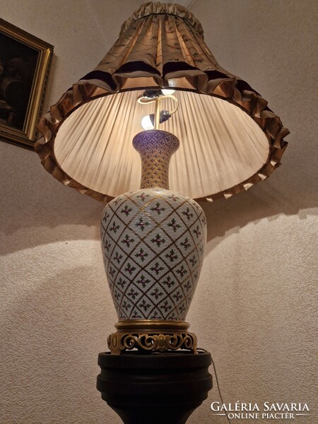 Sprog mintás Herendi lámpa Nagy méretű, Ritkaság