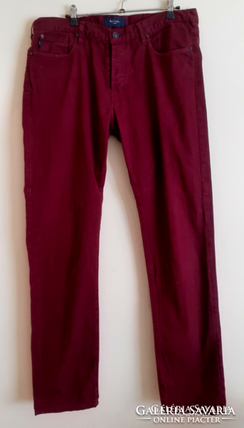 Sötétbordó Paul Smith farmernadrág. 42-es