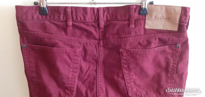 Sötétbordó Paul Smith farmernadrág. 42-es