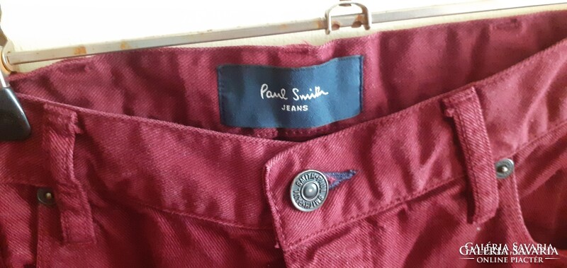 Sötétbordó Paul Smith farmernadrág. 42-es