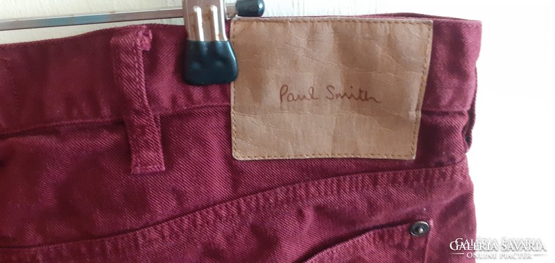 Sötétbordó Paul Smith farmernadrág. 42-es