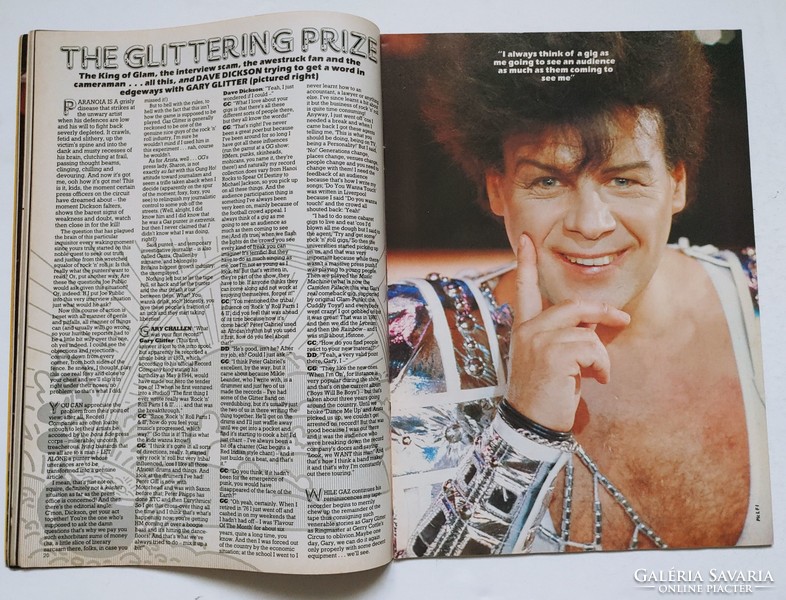Extra Kerrang 1985/7 Billy Idol Nico Black Oak Gary Glitter Chris Rea Madhatter Debbie Bonham Beards