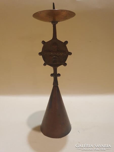 Bronz gyertyatartó (Muharos Lajos)