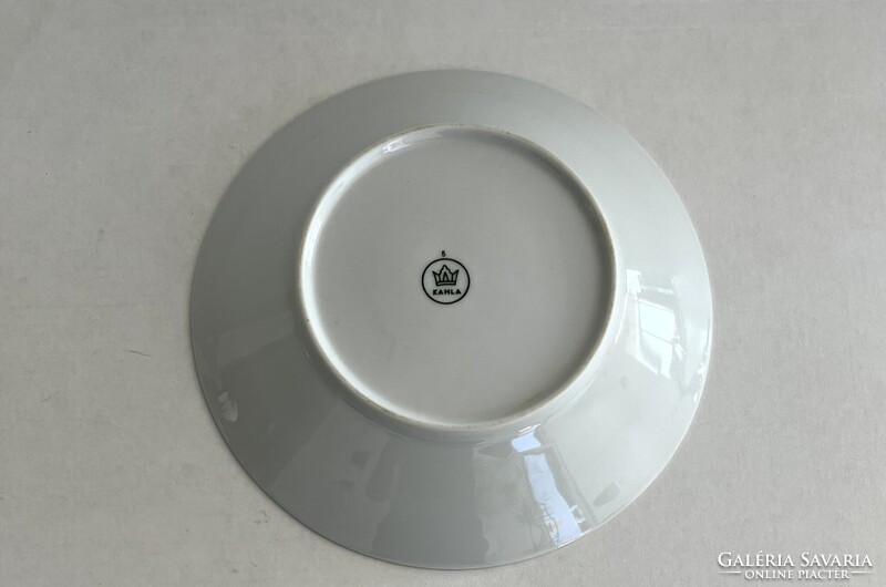 Vintage, retro Kahla mesemintás (Piroska és a Farkas), mesejelenetes, gyerek porcelán mély tányér