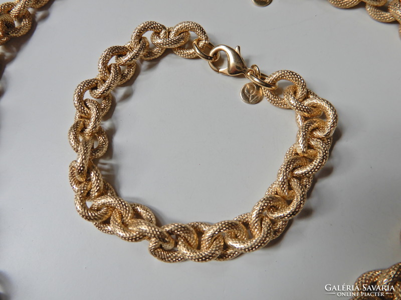 Vintage QUO VADIS márkájú minőségi aranyozott ékszer szett