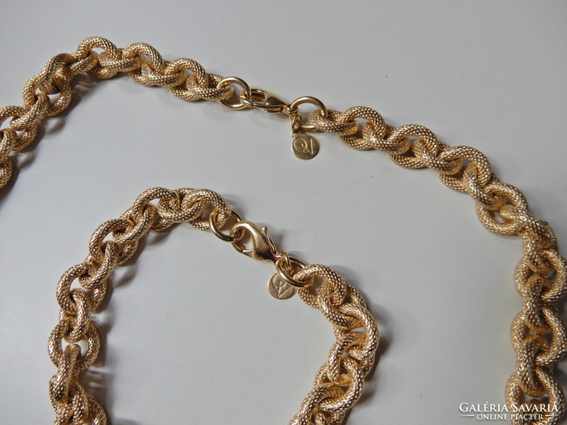 Vintage QUO VADIS márkájú minőségi aranyozott ékszer szett