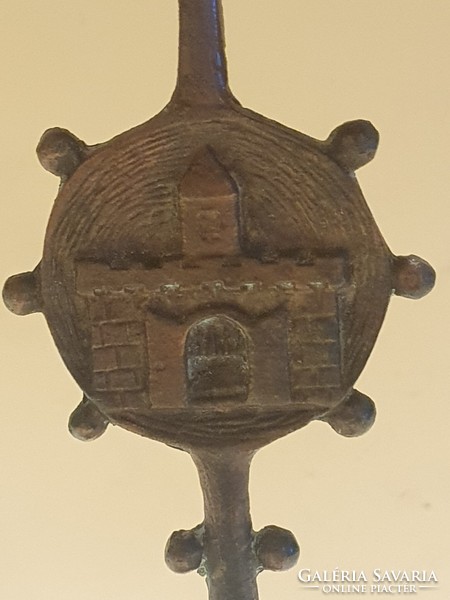 Bronz gyertyatartó (Muharos Lajos)