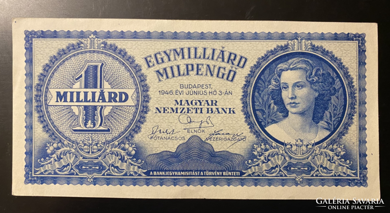 Egymilliárd milpengő 1946