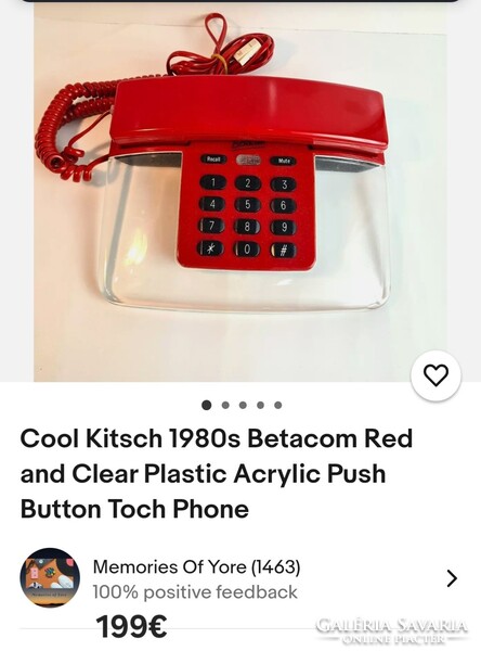 Űrkorszaki postmodern plexi design telefono ALKUDHATÓ