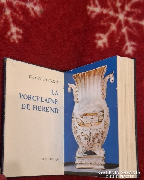 Herendi porcelánok-minikönyv, 1980, Dr. Győző Sikota, La porcelaine de Herend