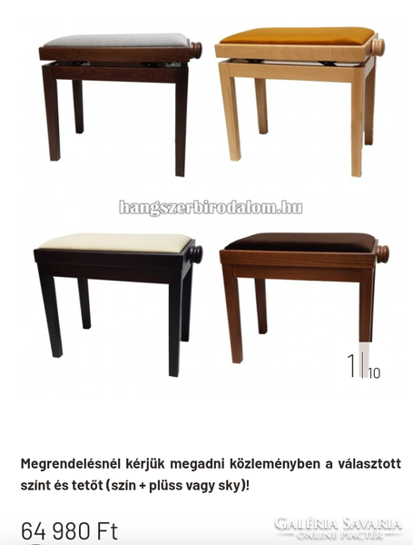 Zongorapad  állítható pad szék. Alkudható.