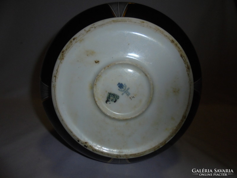Hollóházi Jurcsák /Szász Endre/ öblös váza - nagy méret - 24 cm