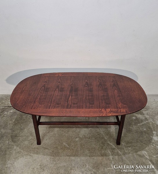 Mid century modern, vintage dohányzóasztal vöröses szìnben Ico Parisi