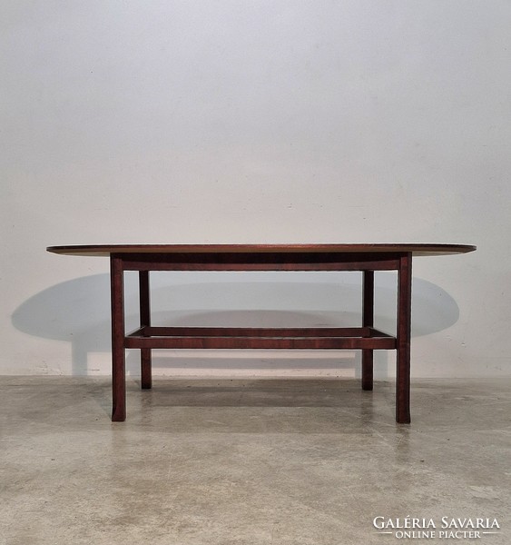 Mid century modern, vintage dohányzóasztal vöröses szìnben Ico Parisi