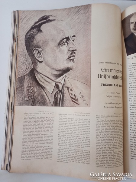 Freude und Arbeit, magyarországi kiadás1939. 120 oldalas, II.Vh. havilap. Nagy, 37x27cm-es kiadvány