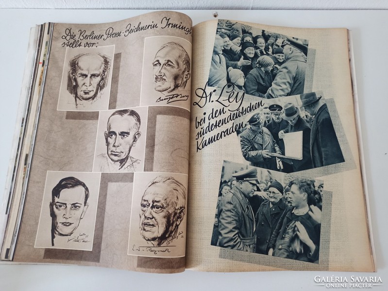 Freude und Arbeit, magyarországi kiadás1939. 120 oldalas, II.Vh. havilap. Nagy, 37x27cm-es kiadvány