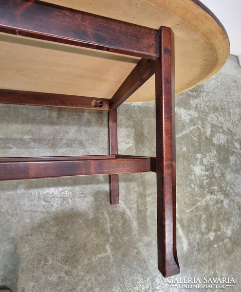 Mid century modern, vintage dohányzóasztal vöröses szìnben Ico Parisi