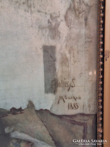 Hollosy Simon 1885 Tengerihántás c. nyomatkép