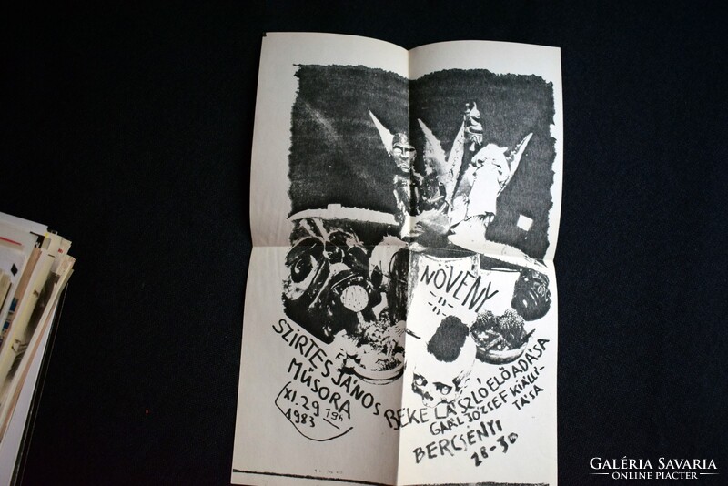 Szirtes János , Beke László , Gaál József , plakát , Bercsényi 28-30 1983 , szórólap