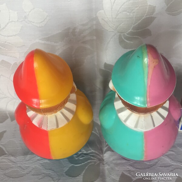 Régi, retró Western Germany Rolly (toys)Polly csörgő játék figura,keljfeljancsi,kelj fel jancsi baba