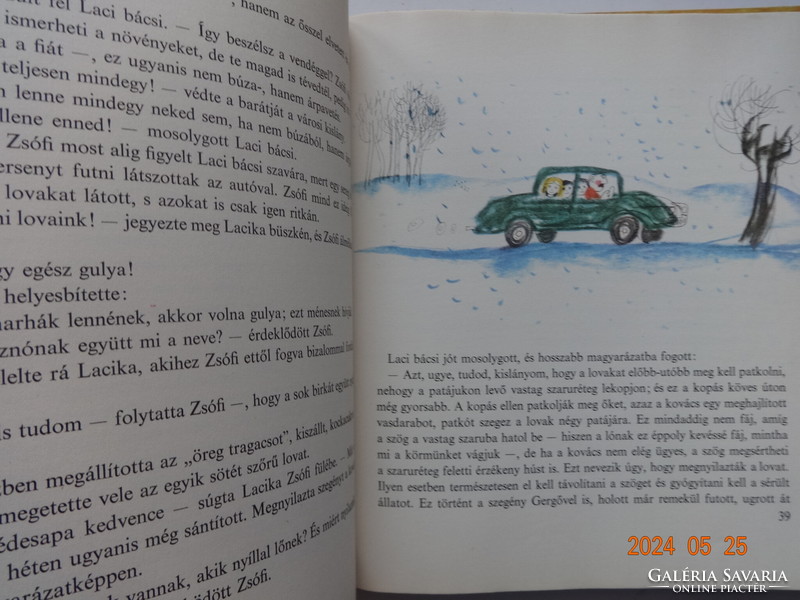 Fazekas Anna: KÍVÁNCSI ZSÓFI FARSANGJA - régi mesekönyv Würtz Ádám rajzaival (1966)