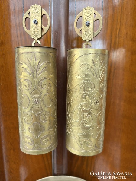 2 súlyos bécsi barokk falióra