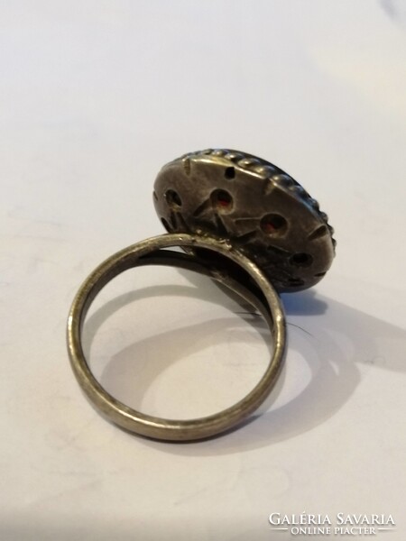 ISZLÁM FELIRATOS EZÜST GYŰRŰ VÉSETT KARNEOLLAL  -  CARNELIAN RING ISLAMIC INTAGLIO