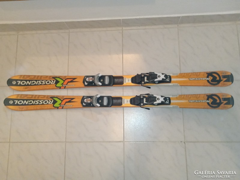 Rossignol Radical junior síléc gyári kötéssel, 130cm, carving síléc, élezett, tökéletes talprésszel