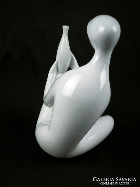 Art deco porcelán akt - Royal Dux - Jitka Forejtová