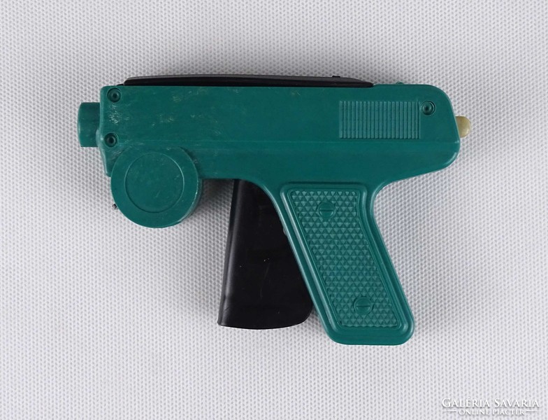 1U407 Retro régi gyerekjáték német patronos játék pisztoly eredeti dobozában