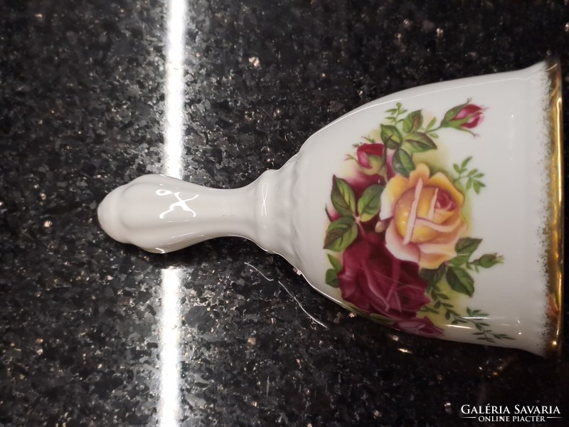 Royal Albert old country roses angol porcelán csengettyű csengő harang