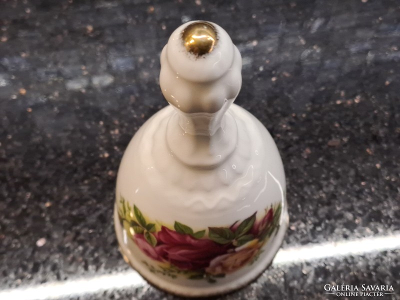 Royal Albert old country roses angol porcelán csengettyű csengő harang