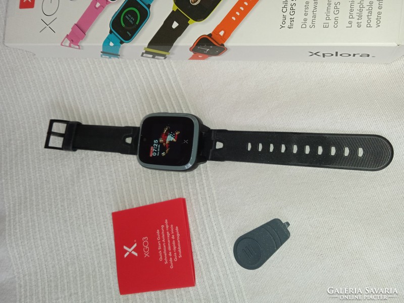 Xplora XGO3 gyerek nyomkövetős okosóra/telefon - FEKETE - IP68 vízállóság, 850mAh akku, Nano-SIM