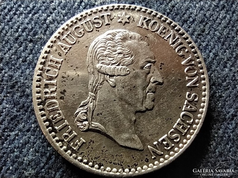 Német Államok Szász Királyság I. Antal (1827-1836) .521 Ezüst 1/6 tallér 1827 S