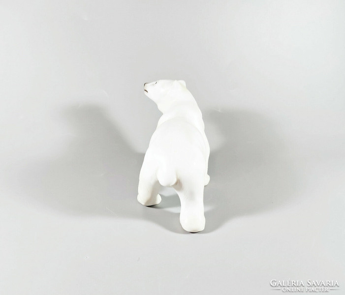 HERENDI, KÖLYÖK JEGESMEDVE 14 CM KÉZZEL FESTETT PORCELÁN FIGURA MCD, HIBÁTLAN! (J070)