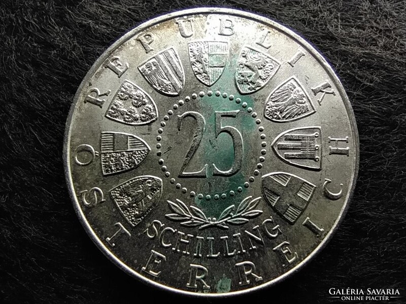 Ausztria 200 éve született Wolfgang Amadeus Mozart .800 ezüst 25 Schilling 1956