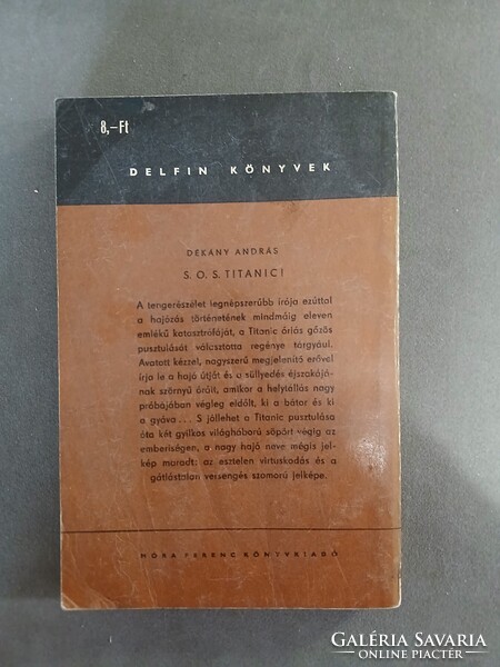 Dékány András - SOS Titanic! - 1967 - Delfin könyvek