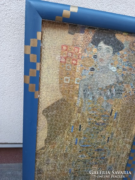 Gustav Klimt peazzle kép keretben. Alkudható.