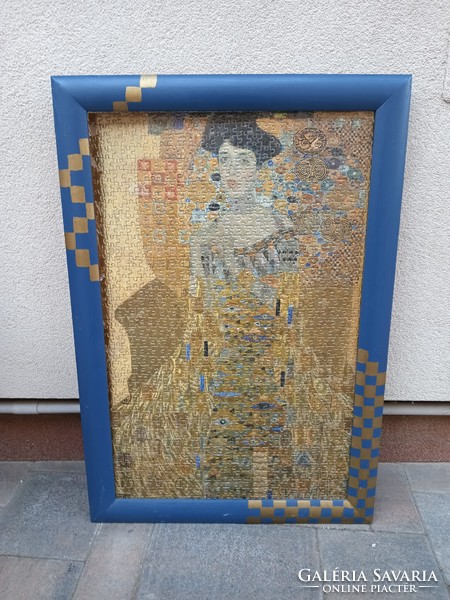 Gustav Klimt peazzle kép keretben. Alkudható.