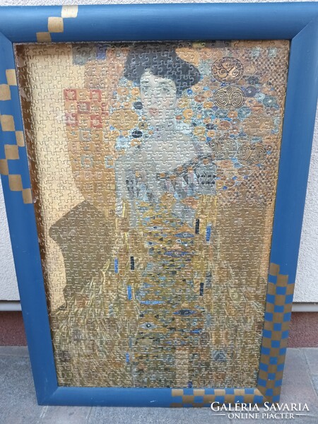 Gustav Klimt peazzle kép keretben. Alkudható.