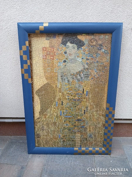 Gustav Klimt peazzle kép keretben. Alkudható.