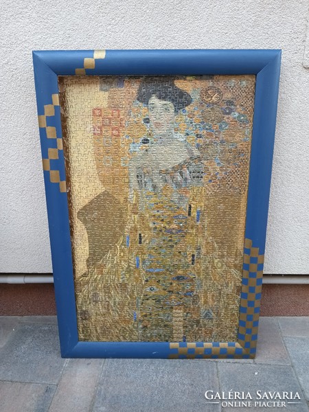 Gustav Klimt peazzle kép keretben. Alkudható.