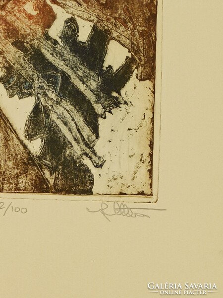 Stettner Béla grafikus rézkarca