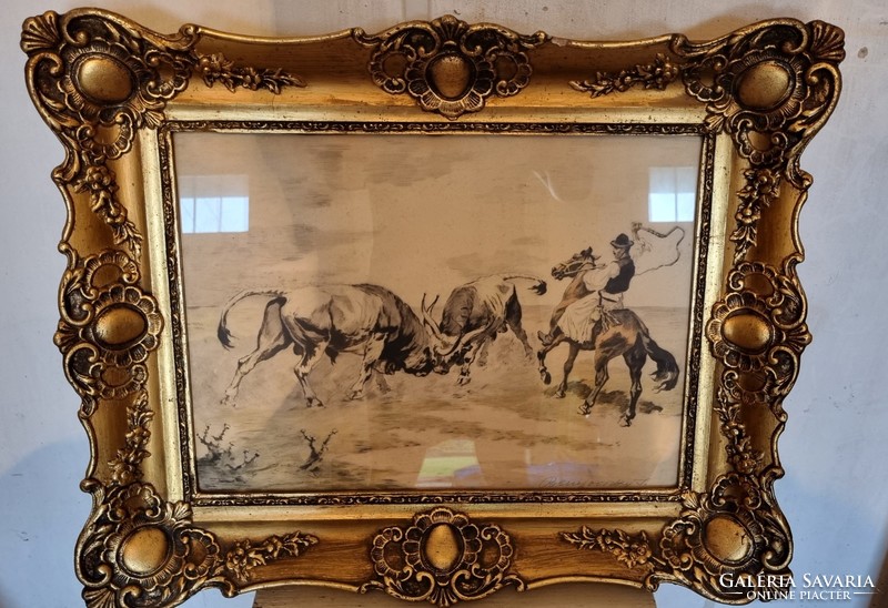 Benyovszky István 50x37cm grafika