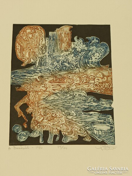Stettner Béla grafikus rézkarca